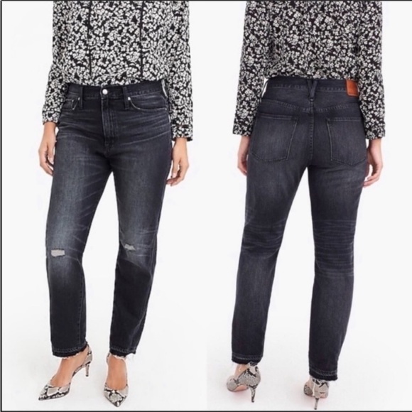 J. Crew Point Sur High Rise Jeans in Grey Black - Picture 5 of 10
